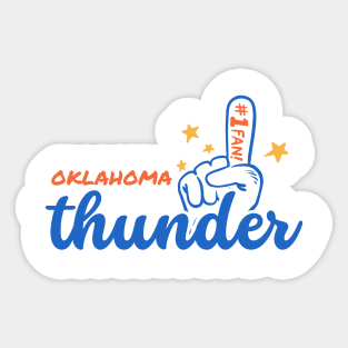 okc thunder basketball Sticker